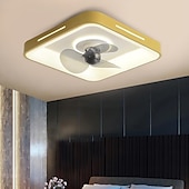 preiswerte Dimmbare Deckenleuchten-Deckenventilator mit Licht, dimmbar, 48 cm, Macaron, mehrfarbig, 360-Grad-Kopfschütteln, 6 Windgeschwindigkeiten, moderner Deckenventilator für Schlafzimmer, Wohnzimmer, ca &amp; Fernbedienung 110-240V