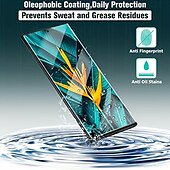 tanie Folie ochronne do telefonów Samsung-[Pakiet 2+2] Osłona ekranu + osłona obiektywu aparatu Na Samsung Galaxy S24 Ultra Plus S23 S22 S21 S20 Ultra Plus FE S10 Note 20 Ultra 10 Plus Note10 Lite Szkło hartowane Twardość 9H Anti Bubbles