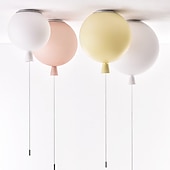 cheap Flush Mounts &amp; Semi Flush Mounts-LED Pendant Light Line Balloon Design Metal Artistic Style Modern Chandelier Modern Simple Nordic Minimalist Light Luxury Restaurant Long Bar Table Dining Room 110-120V 220-240V