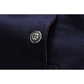 billige Trenchcoat for menn-Herre Vinterfrakk Ull frakk Ytterfrakk Virksomhet Avslappet Vinter 52% ull Vindtett Hold Varm Yttertøy Klær Stilfull Klassisk &amp; Tidløs ikke-utskrift Helfarge Lomme Høy krage Enkeltkneppet