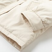 billiga Puffers &amp; Parka-Dam Vinterkappa Vinterjacka Hoodiejacka Anorak Skola Utomhus Alla hjärtans dag Höst Vinter Normal Täcka Normal Håller värmen Andningsfunktion Enkel Ledigt vardag Bekväm Jacka Långärmad Ensfärgat Ren
