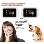 お買い得  犬用トレーニング用品-犬のトレーニング ショック首輪 リモート犬の吠え制御装置付きの犬用ショック首輪 取り付け簡単 電気 3モード ビープ音 振動 犬 防水 吠え防止 充電式 安全 abs+pc 電子