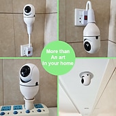 abordables Caméras IP d&#039;intérieur-Caméra IP 1080P (1920×1080) Ampoule Wi-Fi Détection de présence Accès à Distance Coupure infrarouge Intérieur Soutien 128 GB