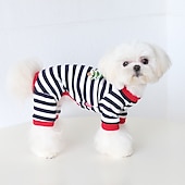 abordables Pijama-Perros Gatos Pijamas Moda Estilo lindo Invierno Suave Lavable Cómodo Navidad Exterior Casual Diario Ropa para perros for Bichón Frisé Caniche Pomerania Animal doméstico del bebé Mariposa