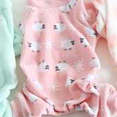 billiga Pyjamas-Hund Katt Pyjamas Mode söt stil Vinter Mjuk Tvättbar Bekväm Inomhus Ledigt / vardag Hundkläder for Bichon Frisé Pudel Pommeran valpen eller det lilla husdjuret Fjäril