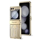 お買い得  サムスン用ケース-Samsung Galaxy Z Flip 6 Z Flip 5 Z Flip 4 Z Flip 3 用の電話ケース バックカバー ウルトラスリム ショックプルーフ ソリッドカラー PC