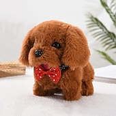 お買い得  ぬいぐるみ-模擬電気犬ぬいぐるみ電気犬は歩くことができ、吠え、うなずき、尻尾を振ることができます子供のおもちゃの犬小屋