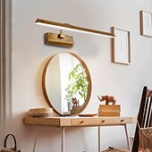 abordables Apliques de pared para interior-Luces de espejo,luz de espejo de baño vintage con interruptor,lámpara de baño,luces de espejo de tocador para iluminación de tocador,lámpara de pared interior ip44 luz de maquillaje giratoria lámparas