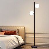 billige led gulvlampe-sphere stue gulvlampe, moderne 2-sfære lampe fra midten av århundret for soverom, lys LED stående lampe for kontor, moderne stueinnredning 110-240v