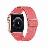 abordables correas de reloj de manzana-Compatible con Apple Watch Correa 38mm 40mm 41mm 42mm 44mm 45mm 49mm Trenzado Elástico Ajustable Tejido correa de repuesto para iwatch Ultra 2 Series 9 8 7 SE 6 5 4 3 2 1