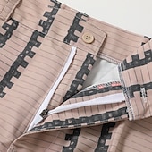 ieftine Lejer-Bărbați Costume Pantaloni Pantaloni casual Buzunar frontal Picior drept Dunga Confort Afaceri Zilnic Concediu Modă Șic &amp; Modern Negru Alb
