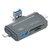 levne USB rozbočovače-7v1 čtečka karet SD usb 3.0 adaptér se dvěma sloty pro mac windows linux chrome pc smartphony &amp; kamery