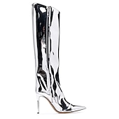 cheap Footwear-Retro Vintage 1980s Knee High Boots Disco Women&#039;s Carnival Costume Halloween Carnival Performance Party Pride Parade Adults&#039; Shoes All Seasons
