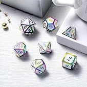 Недорогие игры и аксессуары-металлические игральные кости, бегущая группа, дракон и подземелье, многогранник, набор из семи кубиков