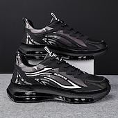 preiswerte Sneaker für Herren-Leichte Air-Cushion-Sneaker für Herren mit transparentem Design – trendige Sportschuhe mit Schnürung zum Laufen und für die Freizeit