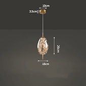 tanie Światła wysp-Żyrandol z kryształkami gipsowymi, metalowy, led, globle design, lampa wisząca, nordycki, luksusowy, nowoczesny, kreatywny, wiszący bar, sypialnia, lampka nocna, gabinet, lampa wisząca