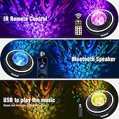 economico Lampada proiettore e proiettore laser-Luce del proiettore Altoparlante Bluetooth Controllato da remoto Matrimonio Feste Regalo Multicolore