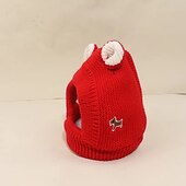 baratos Bandanas e Chapéus-Cachorros Gatos Bandanas e chapéus Bandana de cachorro e chapéu de cachorro Adorável Engraçado Inverno Quente Respirável Macio Lavável Confortável Natal Ao ar livre dia das Bruxas Casual / Diário