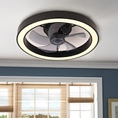 cheap Dimmable Ceiling Lights-Ceiling Fan with Light Dimmable 50cm 6 Wind Speeds Modern Ceiling Fan for Bedroom, Living Room App &amp; Remote Control 110-240V