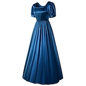 cheap Dresses-Victorian Medieval Renaissance Cocktail Dress Vintage Dress Tea Dress Prom Dress Women&#039;s Girls&#039; Costume Vintage Cosplay Party Masquerade Tea Party Dress