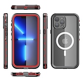 Недорогие Чехлы для iPhone-Чехол для iPhone 15 Pro Max Plus iPhone 14 Pro Max Plus iPhone 13 Pro Max водонепроницаемый чехол со съемной защитой полнрошного двойного стороннего доспеха ABS+PC