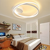 abordables Luces de techo-Luz de techo LED, lámpara de techo con luz empotrada de diseño circular regulable, adecuada para dormitorio, sala de estar, comedor, ac110v ac220v