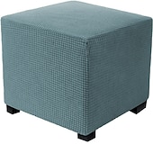 cheap Ottoman Cover-Stretch Ottoman Cover Square Ottoman Slipcovers Rectangular Foldable Storage Stool Cover Bench Cover Furniture Protector Soft Slipcover with Elastic Bottom