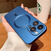 رخيصةأون جرابات آيفون-هاتف غطاء من أجل Apple ايفون 16 آيفون 15 برو ماكس بلس iPhone 14 Pro Max Plus iPhone 13 12 11 Pro Max مع ماجسيف حامي عدسة الكاميرا دعم الشحن اللاسلكي ماتي متجمد لون الصلبة TPU