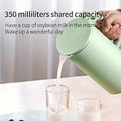 economico Elettrodomestici da cucina-Spremiagrumi portatile completamente automatico con interruttore di sicurezza con controllo touch e macchina per latte di soia da 350 ml &amp; miscelatore