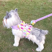 お買い得  犬の服とアクセサリー-犬用 猫用 ハーネス リード ファッション パーティー 高通気性 洗濯可 快適 クリスマス クリスマス アウトドア カジュアル／普段着 犬服 for ビジョンフリーゼ ポメラニアン 赤ちゃんサイズ パピヨン Small
