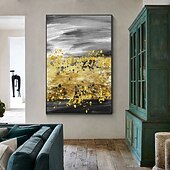 tanie Obrazy abstrakcyjne-100% ręcznie malowane pop art ręcznie malowane abstrakcyjne malarstwo olejne na płótnie nowoczesne obrazy ścienne do salonu hotelowa dekoracja ścienna do domu nie oprawione