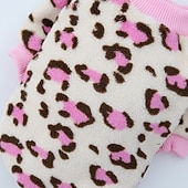 お買い得  犬の服とアクセサリー-犬用 猫用 スウェットシャツ 動物 レオパード ファッション かわいいスタイル 冬 ソフト アウトドア カジュアル／普段着 犬用子犬服