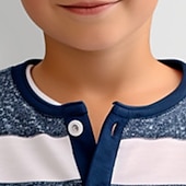 levne 3D vize a geometrie chlapce-Chlapecké 3D Proužek Henley košile Dlouhý rukáv 3D tisk Podzim Zima Sportovní Módní Šik ven Děti 3-12 let Tričkový Venkovní Ležérní Denní Běžný