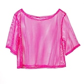 voordelige Bovenkanten-Jaren '80 Gemaskerd Bal Kostuum Dames Maskerade Feest / Uitgaan Vrijgezellenfeest Prideparade Volwassenen T-shirt Tanktop