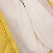 levne Chlapecká péřová bunda a parka-Děti Unisex Mikina s kapucí Svrchní oděvy Dětská bunda Puffer Jacket Pevná barva Dlouhý rukáv Zip Kabát Venkovní Bavlna Rozkošný Denní Bavlněný kabát ve tvaru diamantu-béžový Fleece bavlněný kabát ve