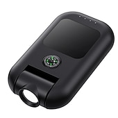 abordables Luces de acampada-Luz para acampar al aire libre con brújula, bolsa de carga en forma de C, linterna, luz para acampar, rotación de 180 grados, luz súper brillante para senderismo y pesca, 1 ud.