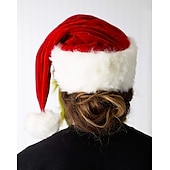 levne santa klobouk a doplňky-Ježíšek Grinch Santa čepice Pro páry Pánské Dámské Unisex Vánoce Karneval Štědrý večer Vánoce Klobouk