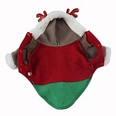 お買い得  ペットへのクリスマスプレゼント-犬用 猫用 クリスマス･コスチューム クリスマス衣装 ファッション かわいいスタイル 冬 ソフト 洗濯可 快適 クリスマス アウトドア カジュアル／普段着 祭り ビジョンフリーゼ プードル ポメラニアン 赤ちゃんサイズ パピヨン