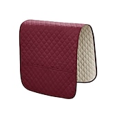 abordables Funda para sillón reclinable-Funda de reposabrazos impermeable de color burdeos para sofá, funda de respaldo para reposabrazos de sofá, protector suave para sillas, sofá, sillón, fundas para sofá reclinable