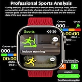 cheap Smartwatch-HK9 PRO MAX Smart Watch 2.02 inch Smartwatch Fitness Running Watch Bluetooth Pedometer Call Reminder Fitness Tracker Compatible with Android iOS Women Men Long Standby Hands-Free Calls Message