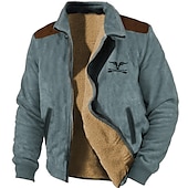 economico Felpe 3D da uomo-Per uomo Pop art Cowboy Felpe Felpa con zip Giacca in pile Soprabiti Manica lunga Felpa Colletto alla coreana Giornaliero Informale Vintage retrò Da mare Per eventi Per uscire Vello Inverno