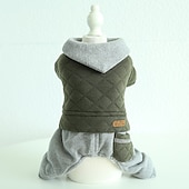 cheap Jumpsuits-Dog Cat Jumpsuit Fashion Ordinary Winter Soft Washable Comfortable Outdoor Casual Daily Dog Clothing for Bichon Frise Poodle Pomeranian Baby Pet Papillon