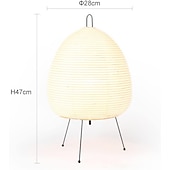 preiswerte Nachttischlampe-Papierlampe, moderne Retro-Schreibtischlampe, japanisches Design, Papierlampenschirm, LED-Reispapier-Schreibtischlampe, Homestay-Schlafzimmer, Wohnzimmer/Restaurant, Dekoration, Zuhause,