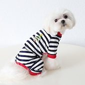 abordables Pijama-Perros Gatos Pijamas Moda Estilo lindo Invierno Suave Lavable Cómodo Navidad Exterior Casual Diario Ropa para perros for Bichón Frisé Caniche Pomerania Animal doméstico del bebé Mariposa