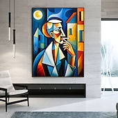 Handmate Oil PaintingCanvasWall Art DecorationAbstract Knife Painting Picasso Style Charactersfor Home Decor Rolled Frameless Unstretched Painting 18