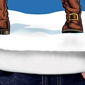 billiga Barnens jultröjor-Jul Pojkar 3D jultomten Huvtröja Pullover Långärmad 3D-tryck Höst Vinter Mode Streetwear Häftig Polyester Barn 3-12 år Utomhus Ledigt Dagligen Normal