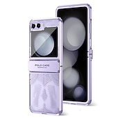 お買い得  サムスン用ケース-Samsung Galaxy Z Flip 6 Z Flip 5 Z Flip 4 Z Flip 3 用の電話ケース バックカバー ウルトラスリム ショックプルーフ ソリッドカラー PC