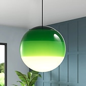 economico Luci Isola cucina-luci a sospensione a led design unico in vetro sfumato colore mini illuminazione a sospensione 15 / 25cm per luci isola cucina camera da letto 1 confezione bianco caldo 110-240v