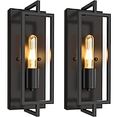 halpa LED-seinävalaisimet-teollinen musta seinävalaisin seinävalaisin maalaismainen vintage seinävalaisin e26-jalustalla, maalaistalon metalli maalaistyylinen seinävalaisin, moderni sisäseinävalaistus kiinteästi 110-240v