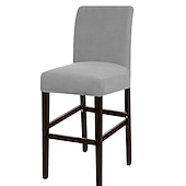 ieftine Husa scaun de sufragerie-husă scaun de bar stretch scaun de bar husă scaun pub roșu visiniu negru pentru sufragerie cafenea scaun bar husă mobilă detașabilă husă scaun țesătură jacquard cu fund elastic